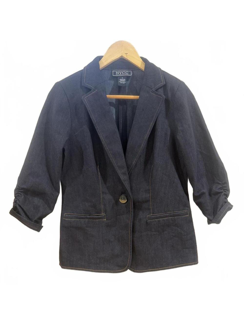 NEW with tags NYCC Dark Denim Sleeved Jacket/ Blazer